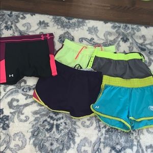 Under armor running/compression shorts bundle!